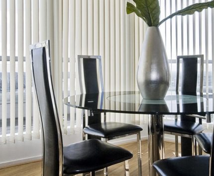 Vertical blinds in a Geelong home.