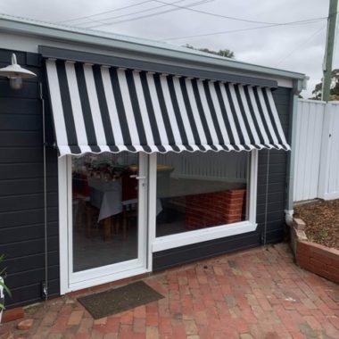 Outdoor awnings installed on the Bellarine Peninsula