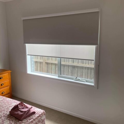 Dual roller blinds in the Surf Coast