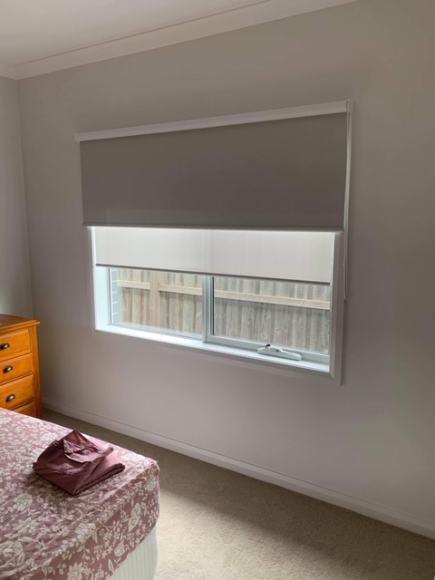 Dual roller blinds in the Surf Coast